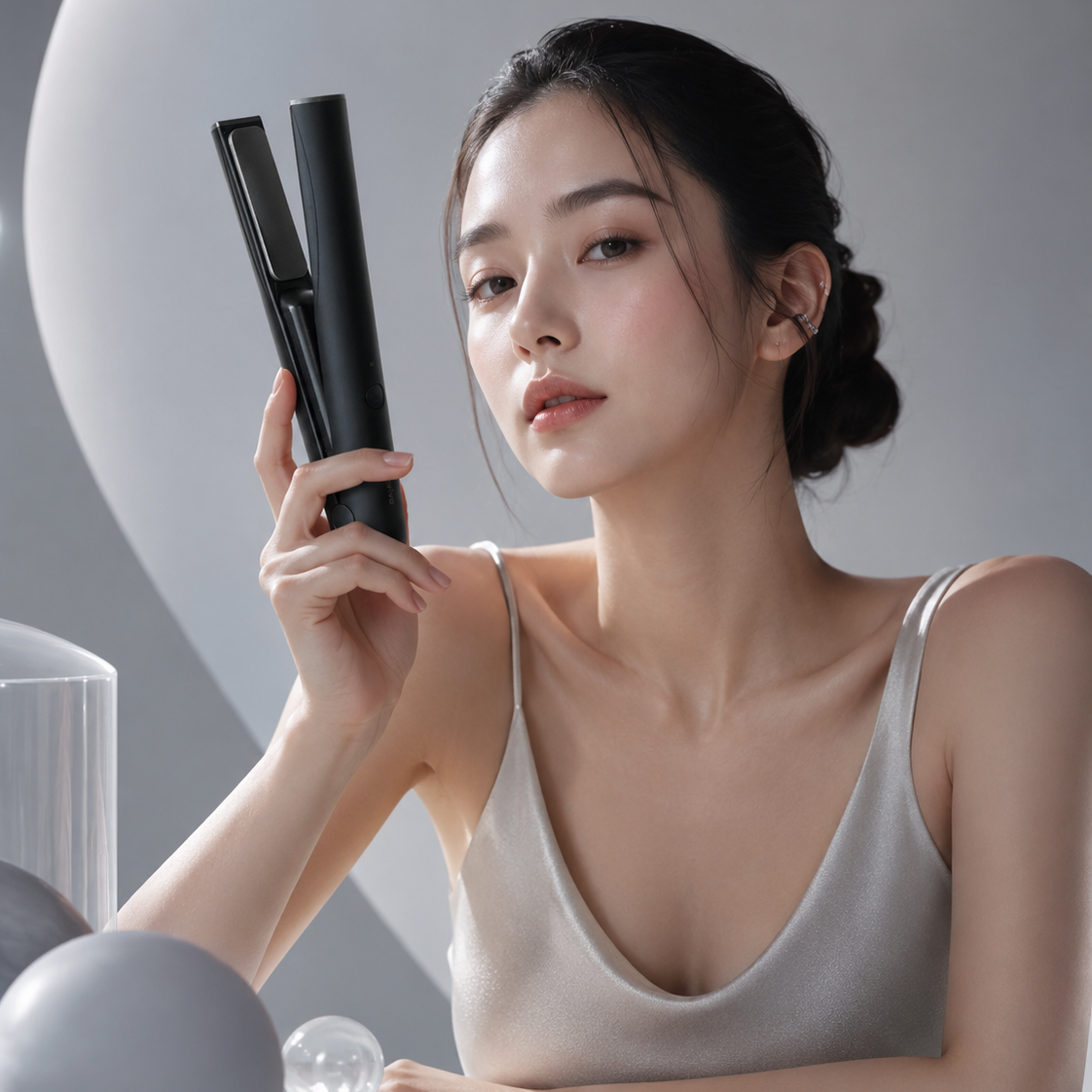 Midnight Onyx | Livaviva Cordless Glide Styler | Ultra-Portable