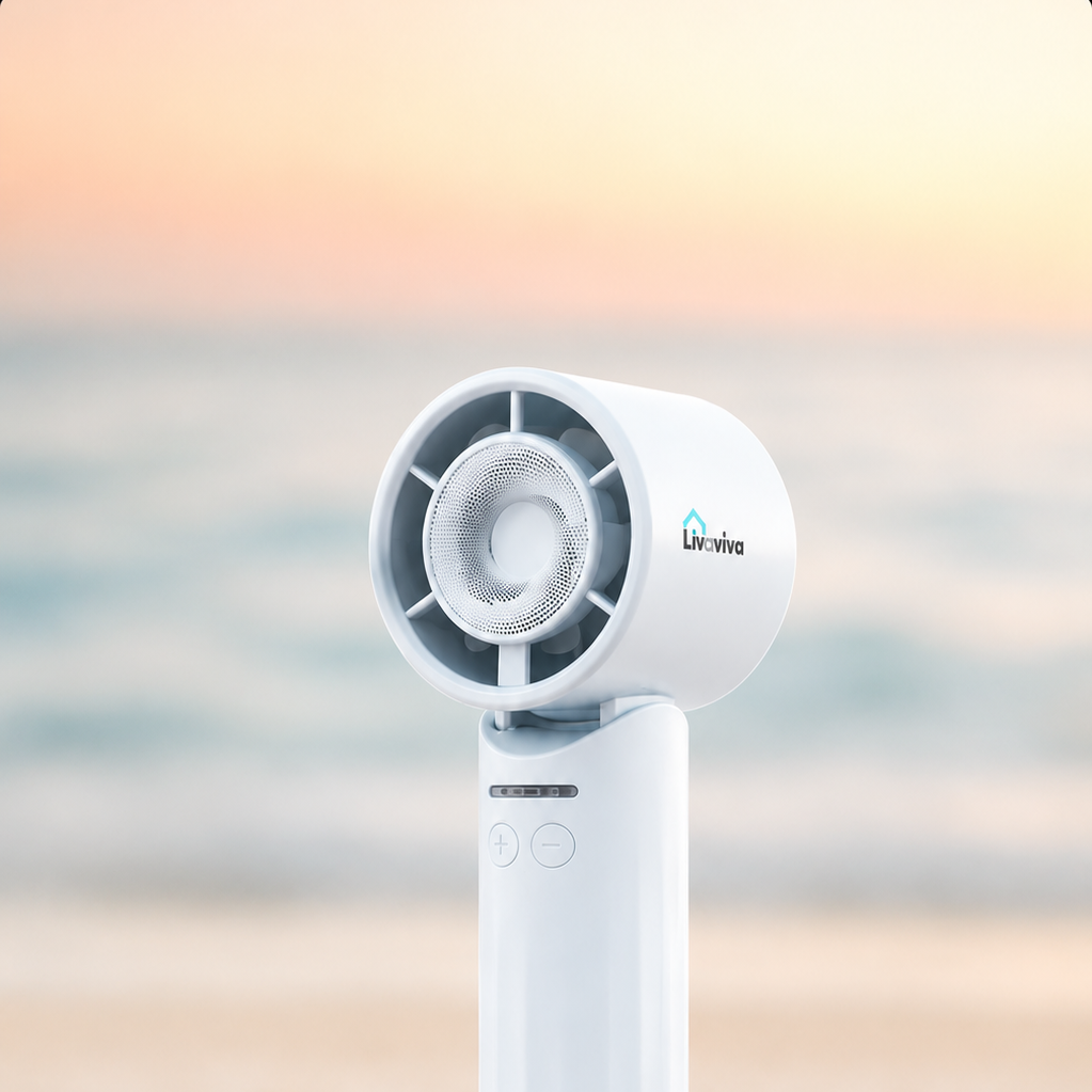 Glacial Blue | Livaviva Infinite Turbo Fan | Ultra-Portable